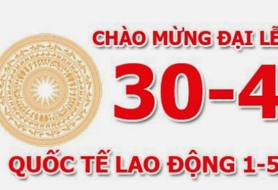 SONG LONG KHÁNH HÒA CHÀO MỪNG ĐẠI LỄ  GIẢI PHÓNG MIỀN NAM 30/04 VÀ QUỐC TẾ LAO ĐỘNG 01/05