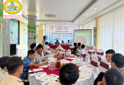 CHƯƠNG TRÌNH GIAO LƯU CHIA SẺ GIẢI PHÁP NUÔI TÔM BỀN VỮNG - ĐẠI LÝ HẢI DƯƠNG- TỈNH KIÊN GIANG