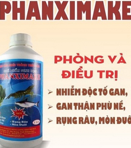 PHAXIMAKE -  ĐIỀU TRỊ NHIỄM ĐỘC TỐ GAN,  HOẠI TỬ GAN  TRÊN TÔM