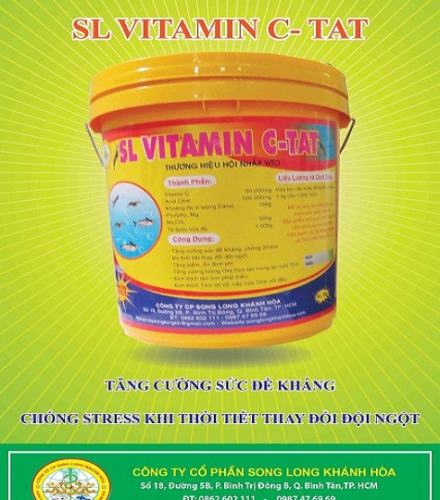 SL VITAMIN C-TAT - Kích thích tôm lột vỏ, Tăng cường sức đề kháng